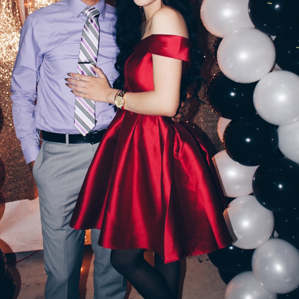 Burgundy Cocktail Dress